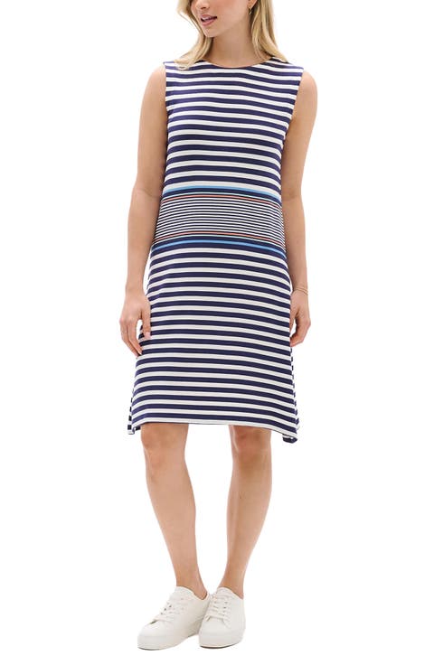 Sofia Rainfall Stripes Sleeveless Dress