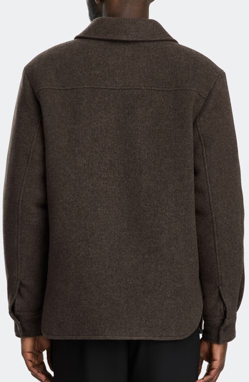 Canada Goose Atikinson Wool Blend Shirt Jacket In Gray