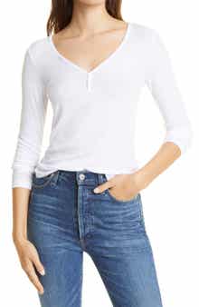 AG Anita V-Neck Long Sleeve Henley