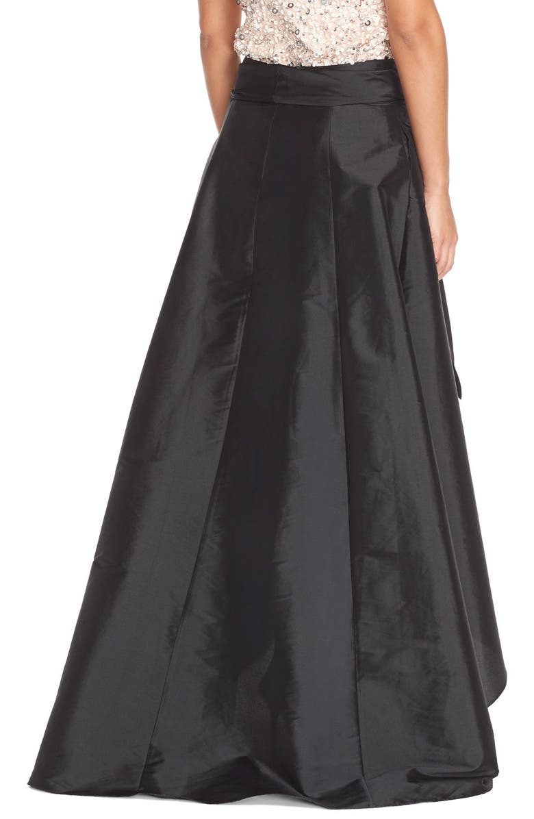 Adrianna Papell High/Low Taffeta Ball Skirt, Alternate, color, 