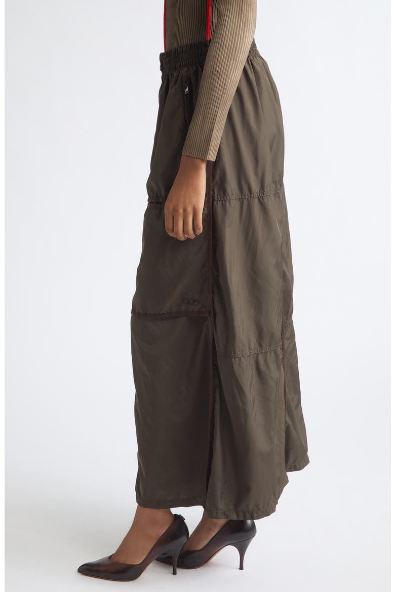 O-Hyton Maxi Skirt, Alternate, color, BROWN