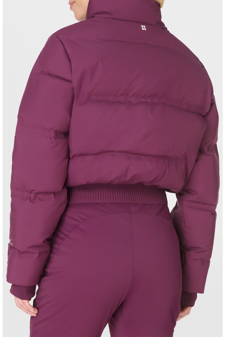 Crop Waterproof Ski Jacket, Alternate, color, PLUM PURPLE
