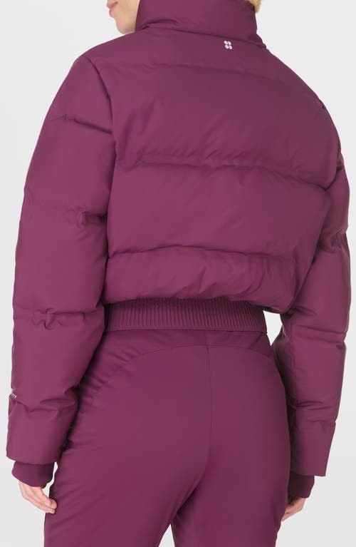 Sweaty Betty Cropped Waterproof Ski Jacket In Purple