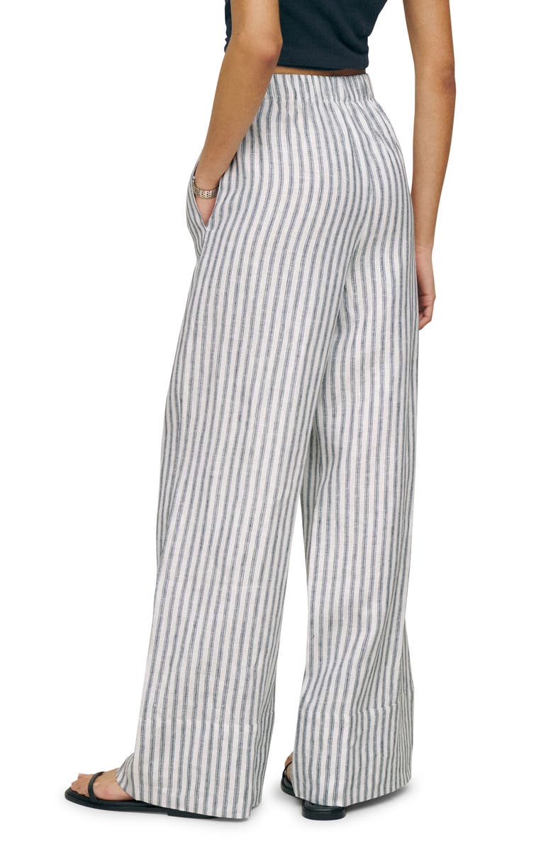 Reformation Fernando Linen Wide Leg Pants, Alternate, color, 
