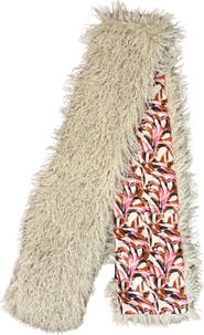 Nicole Miller Mongolian Faux Fur Scarf