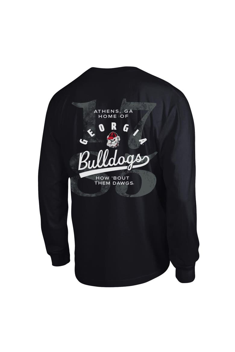 Men's Champion  Black Georgia Bulldogs Laminated All-Star Long Sleeve T-Shirt, Alternate, color, Black
