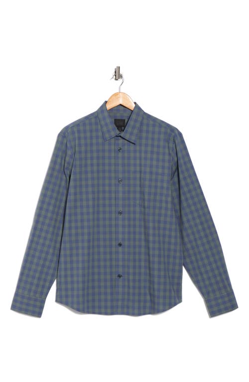 14th & Union Plaid Poplin Button-up Shirt In Blue