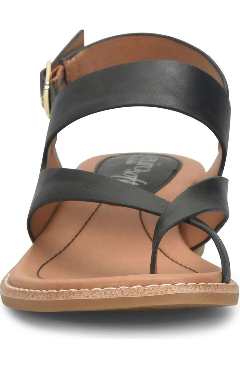 EUROSOFT Nessie Toe Loop Slingback Sandal, Alternate, color, Black