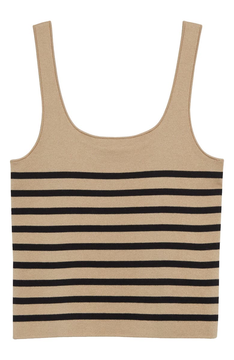Altuzarra Stevie Stripe Silk & Cotton Sweater Tank, Alternate, color, 