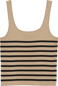 Altuzarra Stevie Stripe Silk & Cotton Sweater Tank