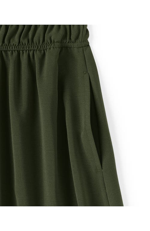 LANDS' END LANDS' END CREASELESS ONE SHOULDER MIDI DRESS