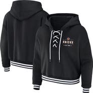 WEAR by Erin Andrews Women's WEAR by Erin Andrews  Black New York Knicks Lace Up Hoodie