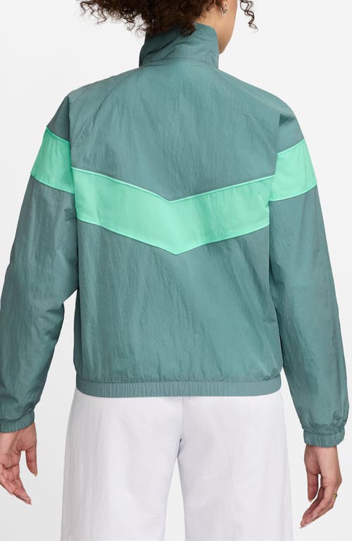 Nike Windrunner Water Repellent Jacket In Green