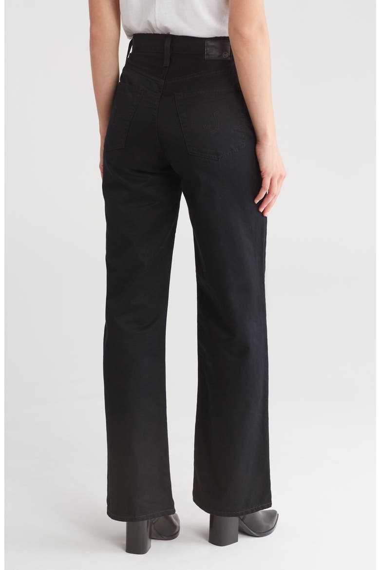 Kora High Waist Wide Leg Jeans, Alternate, color, SUPER BLACK