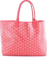 Pre-Owned Goyard Saint Louis Reversible Tote Coated Canvas and Printed Canvas PM