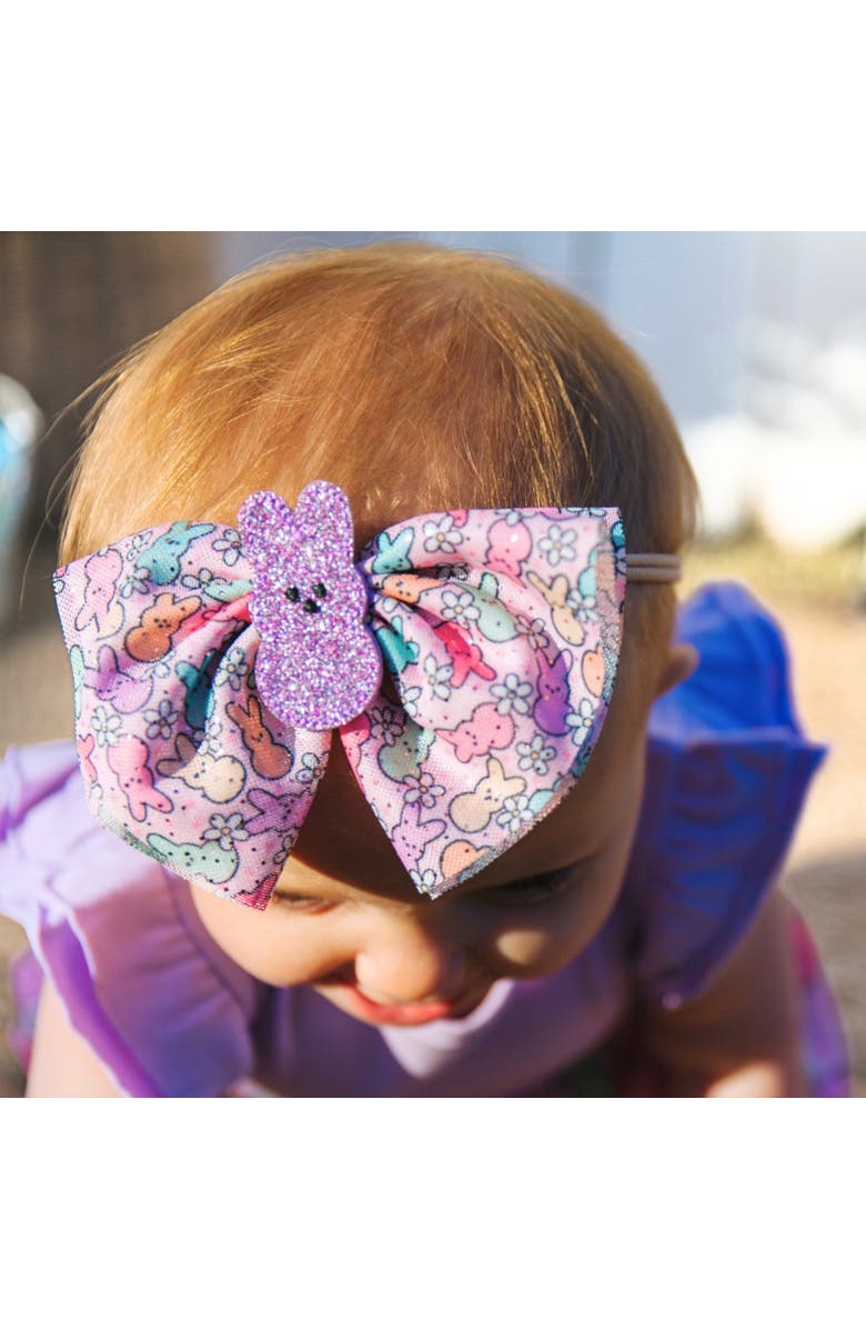 Sweet Wink Easter Peeps Tulle Bow Baby Headband, Alternate, color, 