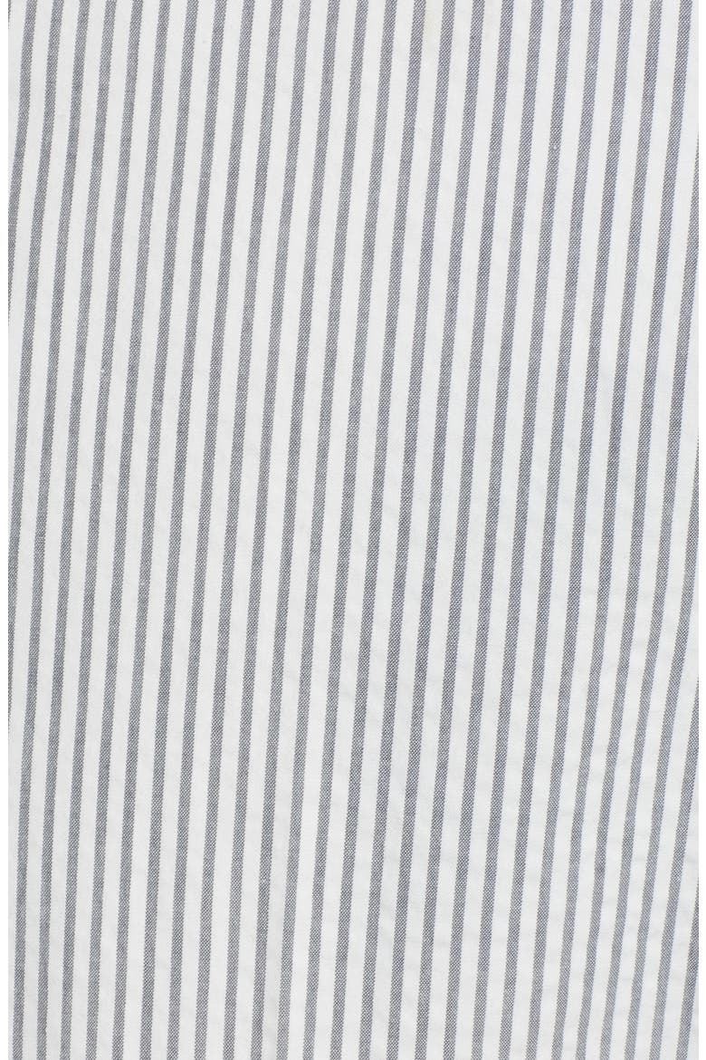 Flat Front Stripe Cotton Seersucker Pants, Alternate, color, GREY