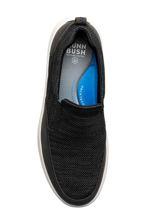 Nunn Bush Men's Ponte Knit Slip On Shoe In Black Multi