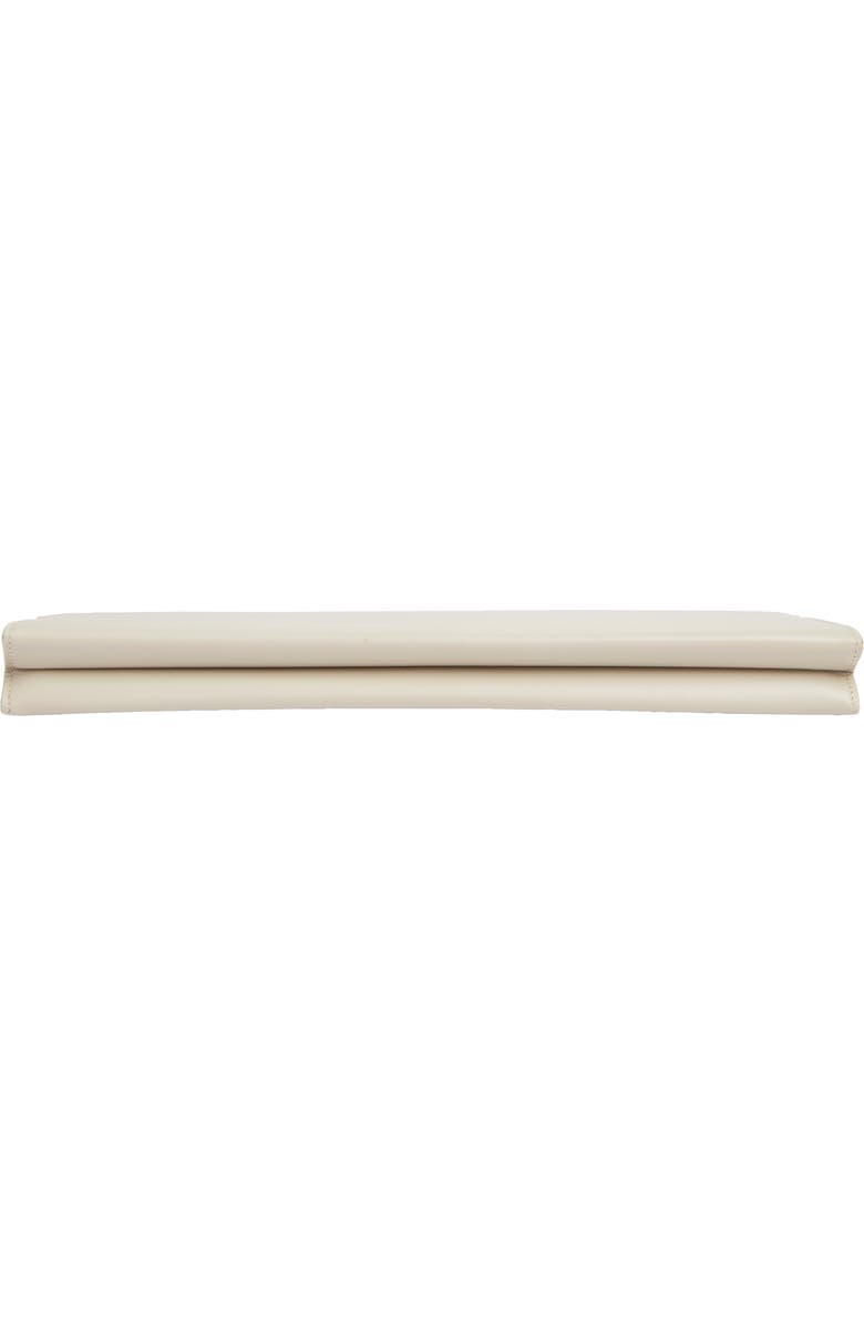 Saint Laurent Large Midnight Leather Clutch, Alternate, color, Blanc Vintage
