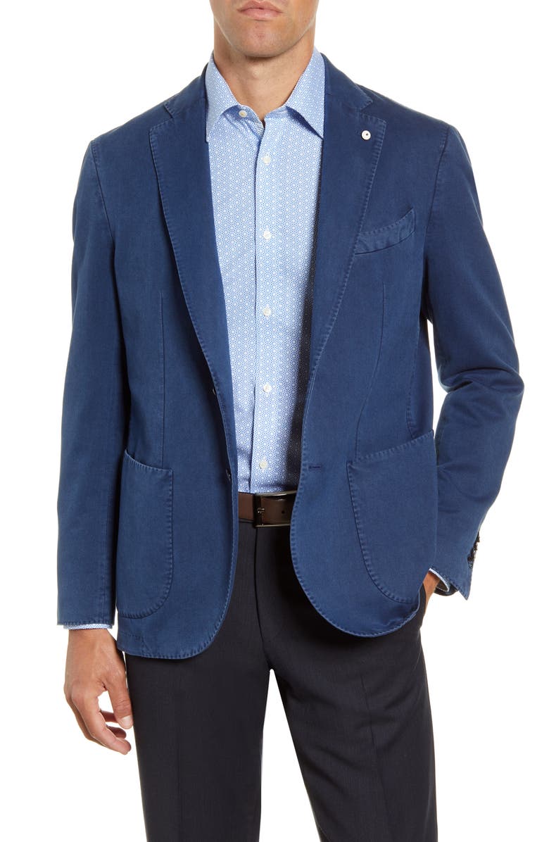L.B.M. 1911 Trim Fit Solid Cotton Sport Coat, Main, color, 