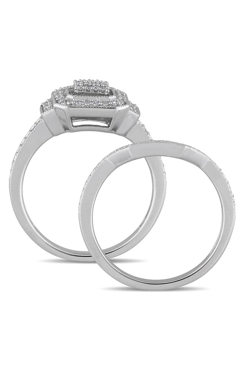 DELMAR Diamond Engagement Ring Set - 0.23 ctw, Alternate, color, White