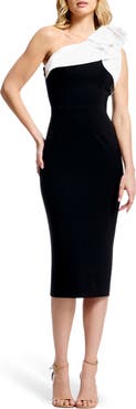 Dress the Population Lennon One-Shoulder Body-Con Cocktail Dress