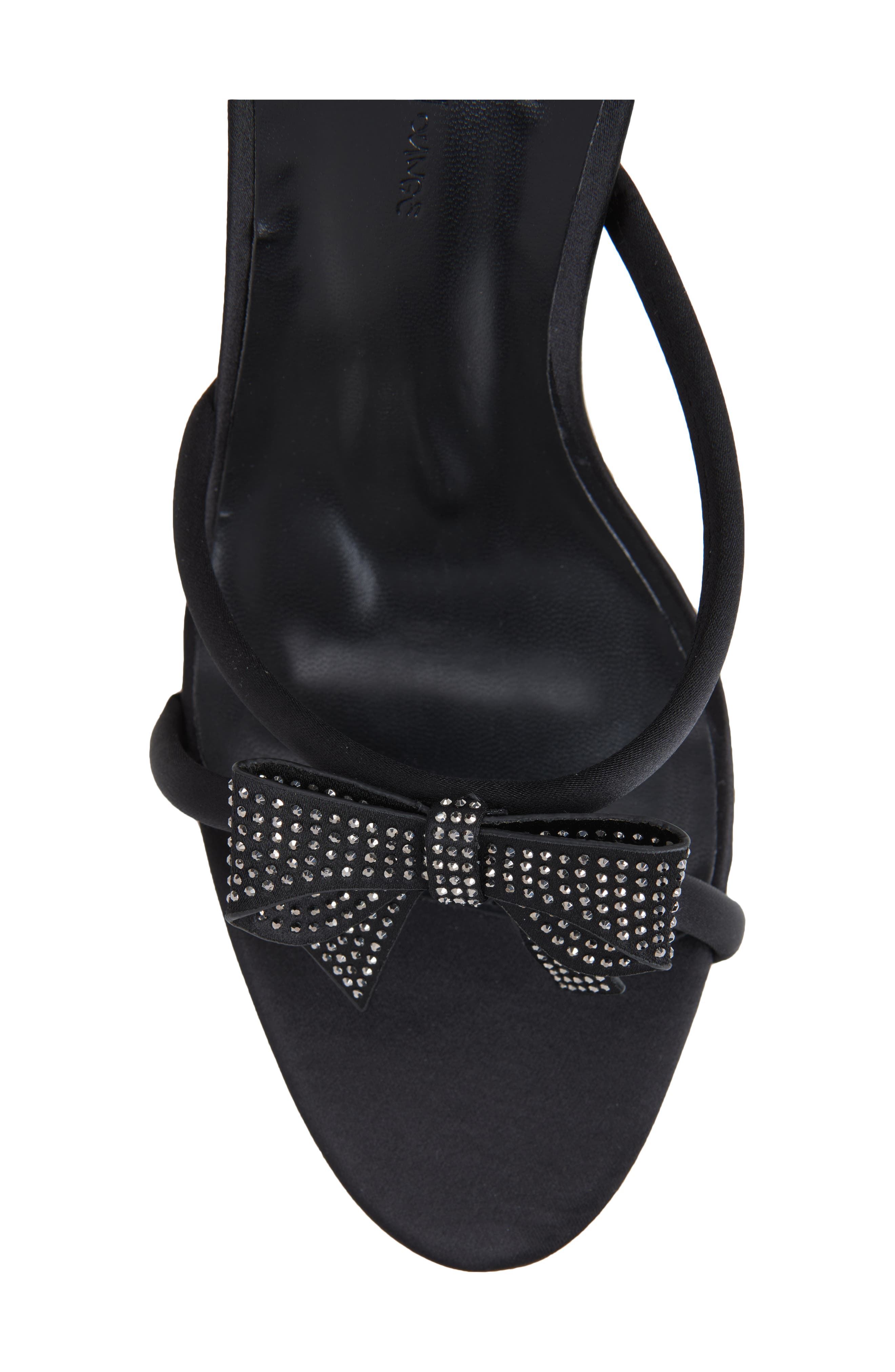 WILD DIVA LOUNGE Tampa Bow Ankle Wrap Sandal, Alternate, color, 