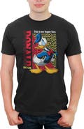 Mickey & Friends Men's Mickey & Friends Donald Duck This is my Happy Face Graphic T-Shirt