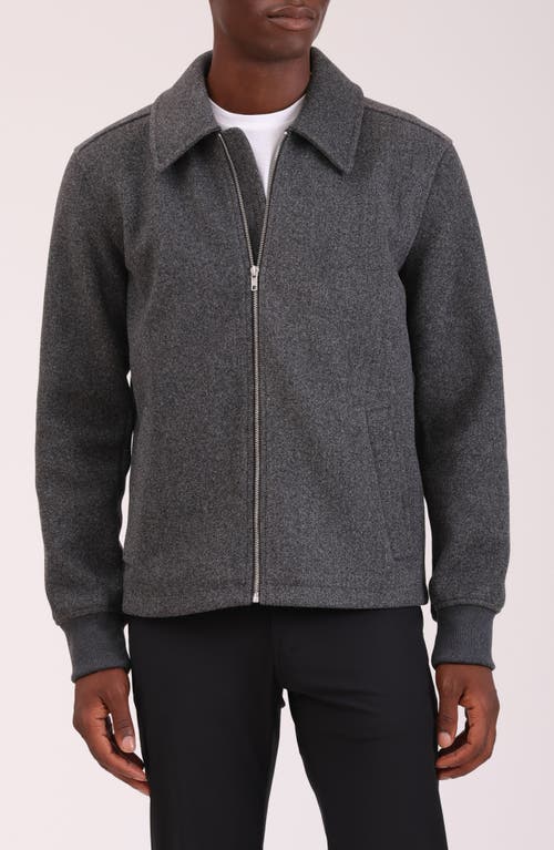 Bagatelle Knit Bomber Jacket In Gray