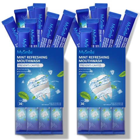 Travel-Friendly Alcohol-Free Mouthwash in Fresh Mint