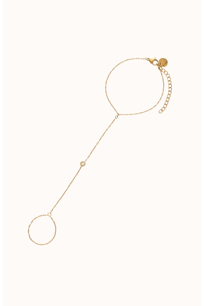 Bezel Hand Chain, Main, color, Clear