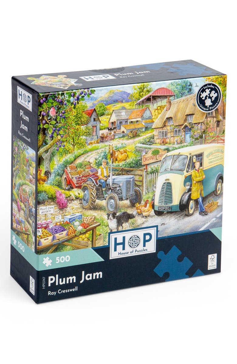The House of Puzzles Plum Jam 500-Piece Jigsaw Puzzle, Main, color, 