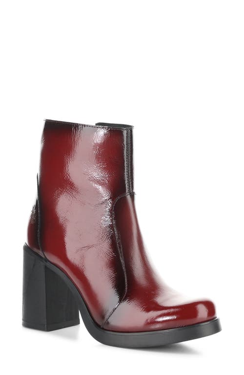 Fly London Siju Block Heel Bootie In Burgundy