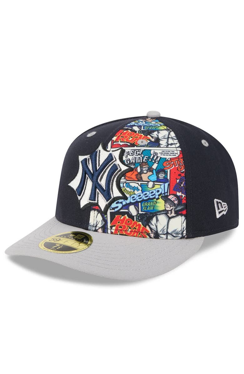 New Era Men's New Era Navy/Gray New York Yankees 2025 MLB Diamond Hero Edition Low Profile 59FIFTY Fitted Hat, Main, color, Navy