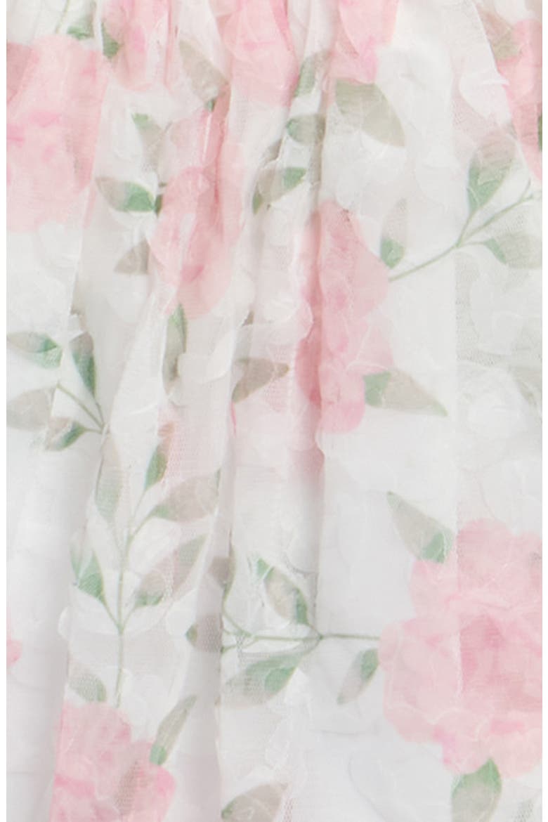 Emily Print Soutache Dress, Alternate, color, WHITE/ ROSE