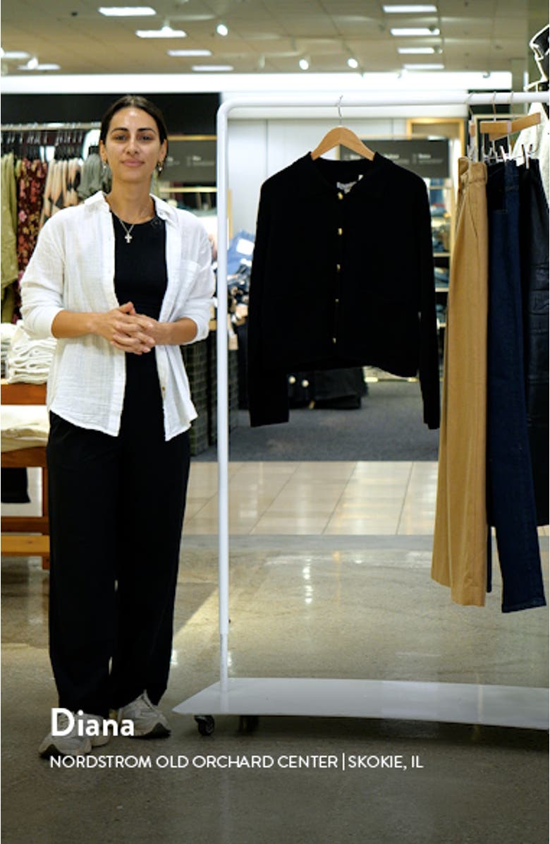 Noelle Boxy Cotton Cardigan, sales video thumbnail