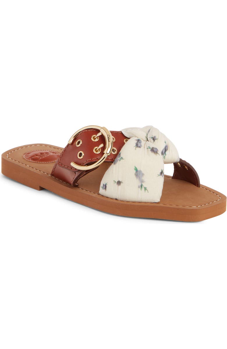 Chloé Woody Buckle Slide Sandal, Main, color,