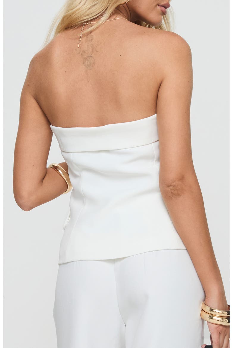 Change It Up Strapless Top, Alternate, color, WHITE