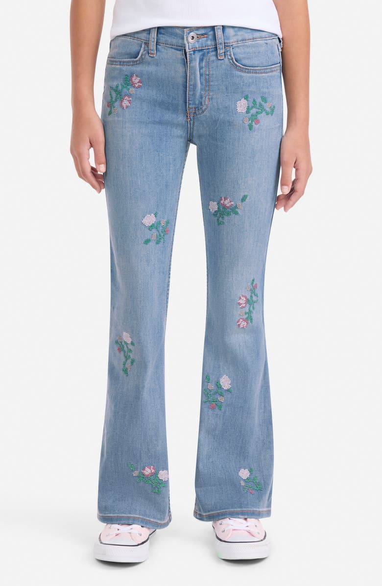 abercrombie kids Kids' High Waist Flare Leg Jeans, Alternate, color, Not A Ditsy