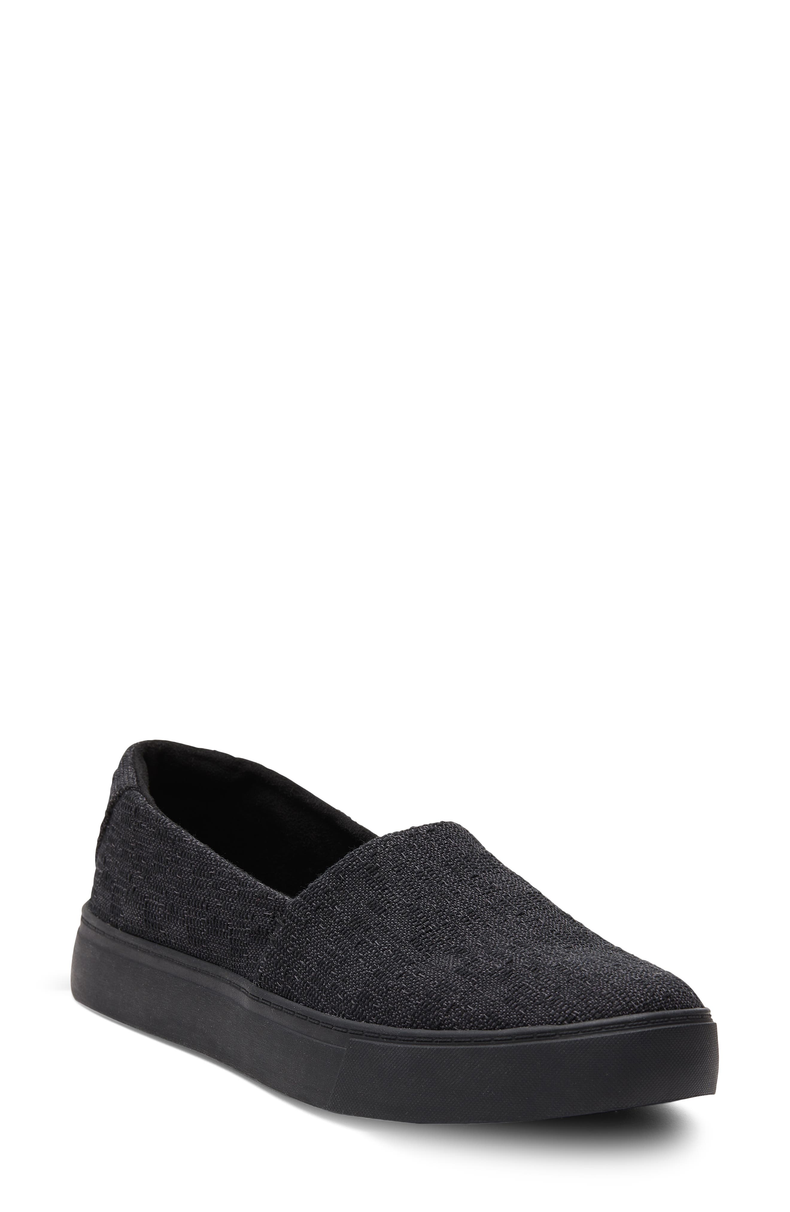 TOMS Kameron Slip-On Sneaker, Main, color, All Black
