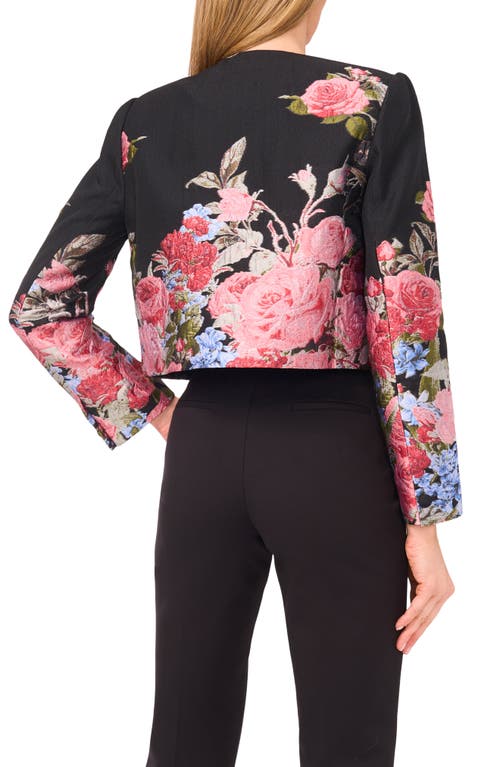 Ted Baker Floral Jacquard Crop Jacket In Multi