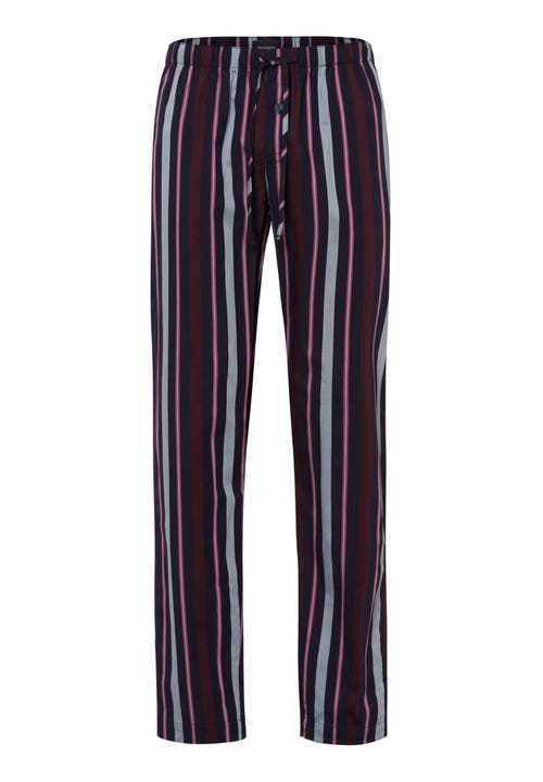 Hanro Night And Day 100% Woven Cotton Pants in Superior Stripe 