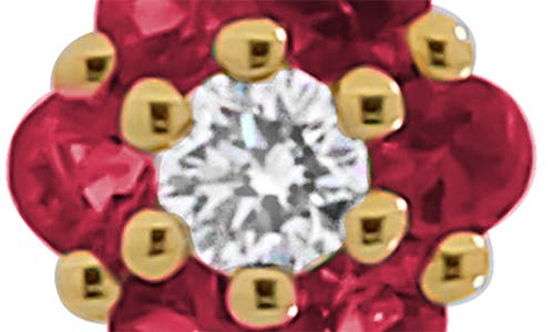 Bony Levy El Mar Gemstone & Diamond Flower Stud Earrings