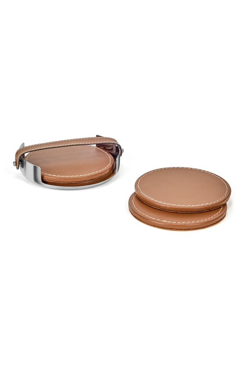 Tahoe Set of 4 Coasters, Main, color, BROWN