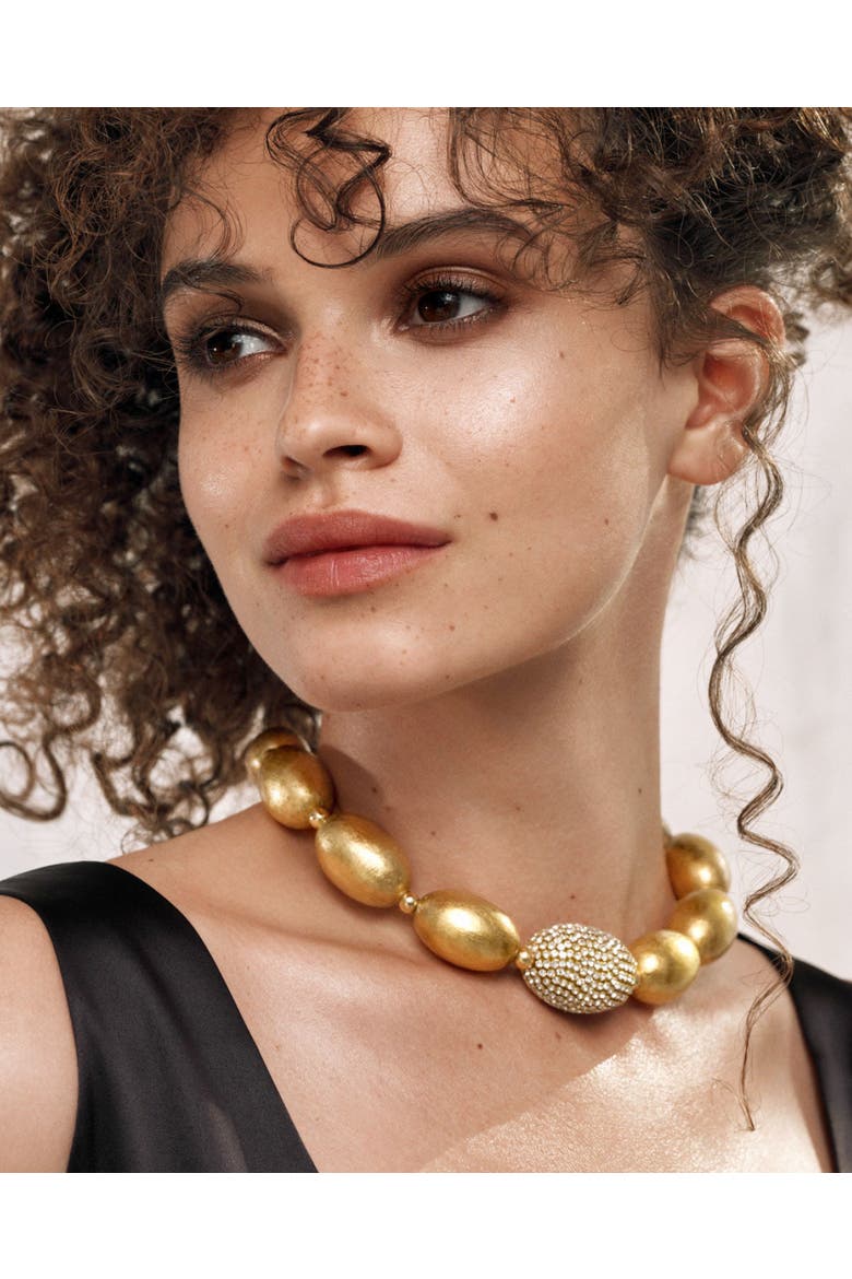 Chèrie Necklace, Alternate, color, Gold Glimmer