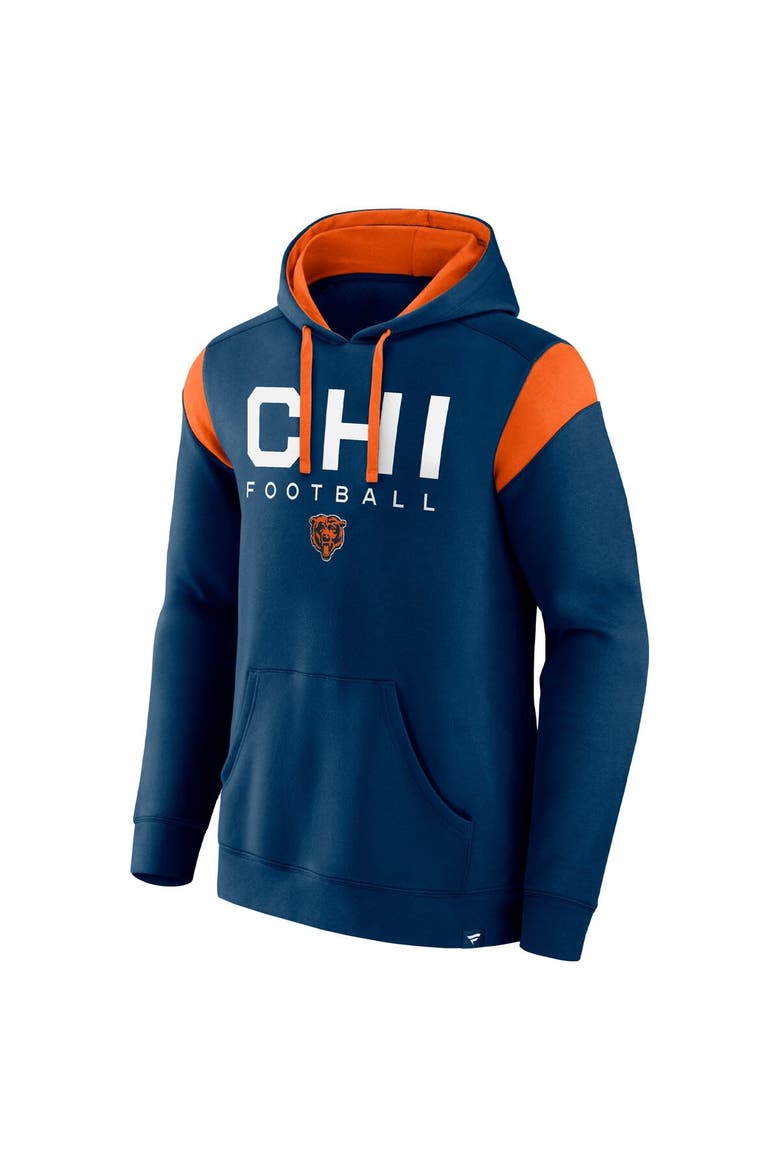 Men's Fanatics Branded Navy Chicago Bears Call The Shot Pullover Hoodie, Alternate, color, Navy