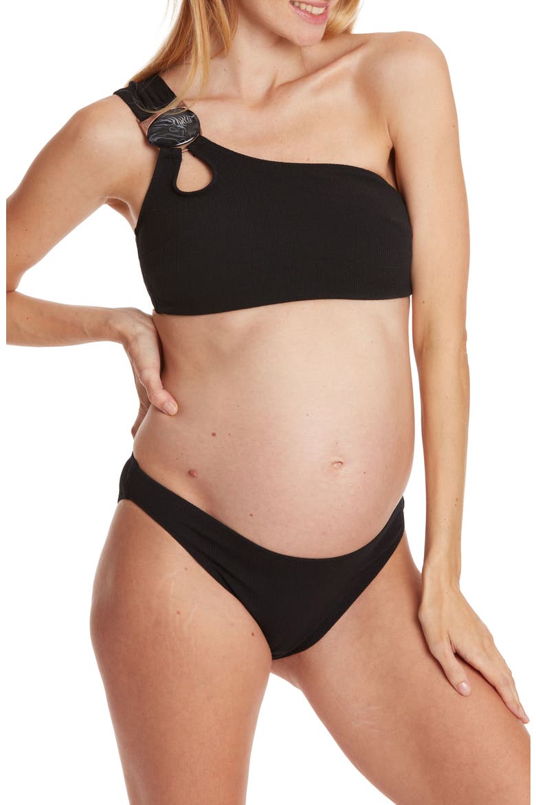 Bayside Maternity bikini, Main, color, BLACK