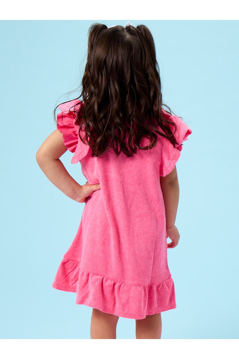 Terry Butterfly Sleeve Full Zip Cover-Up, Alternate, color, Hot Pink