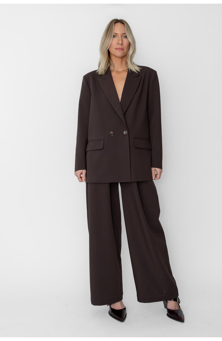 West Of Laurence Blazer, Main, color, Chocolate