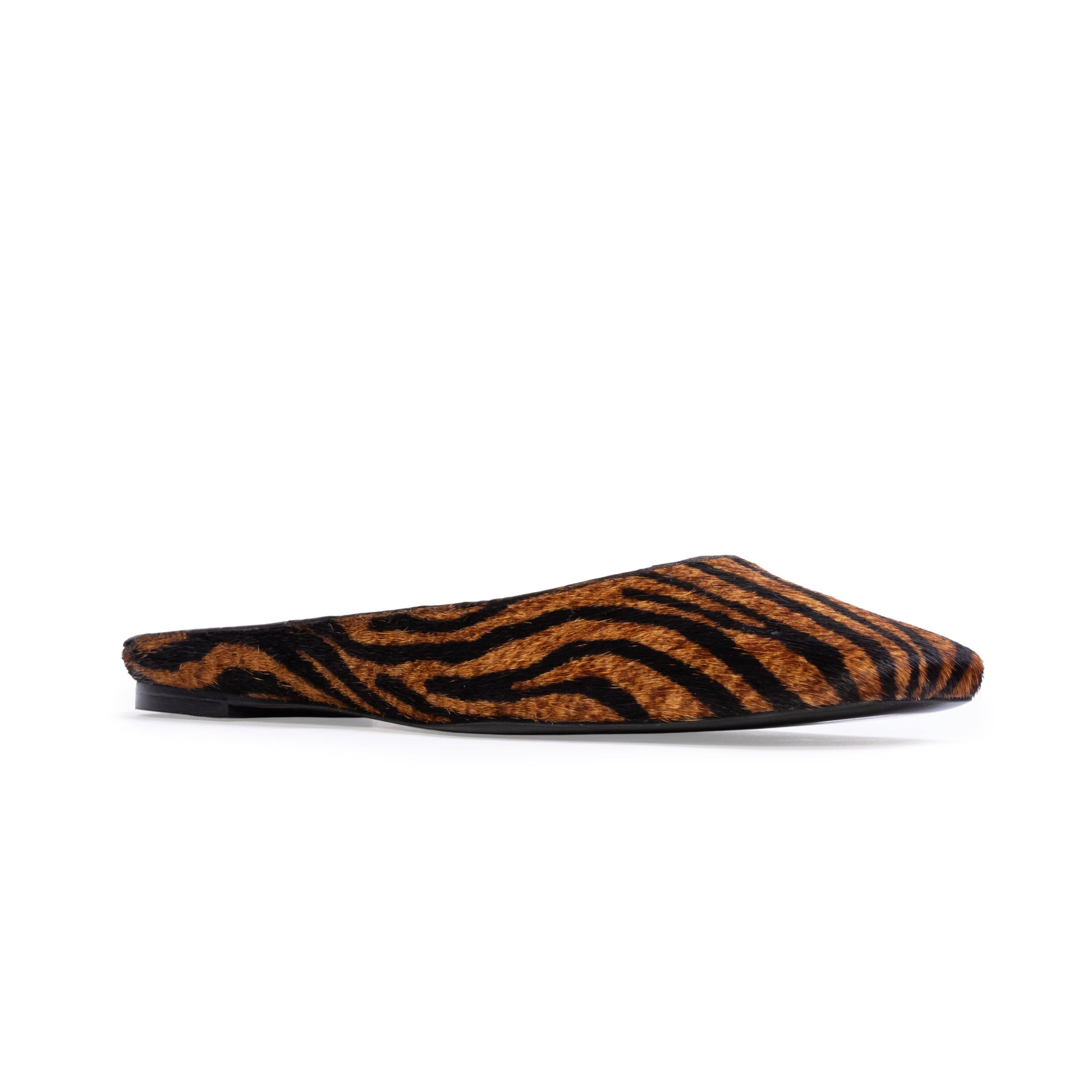 Lucia Blackless Ballerina, Alternate, color, Brown Zebra Pony Hair